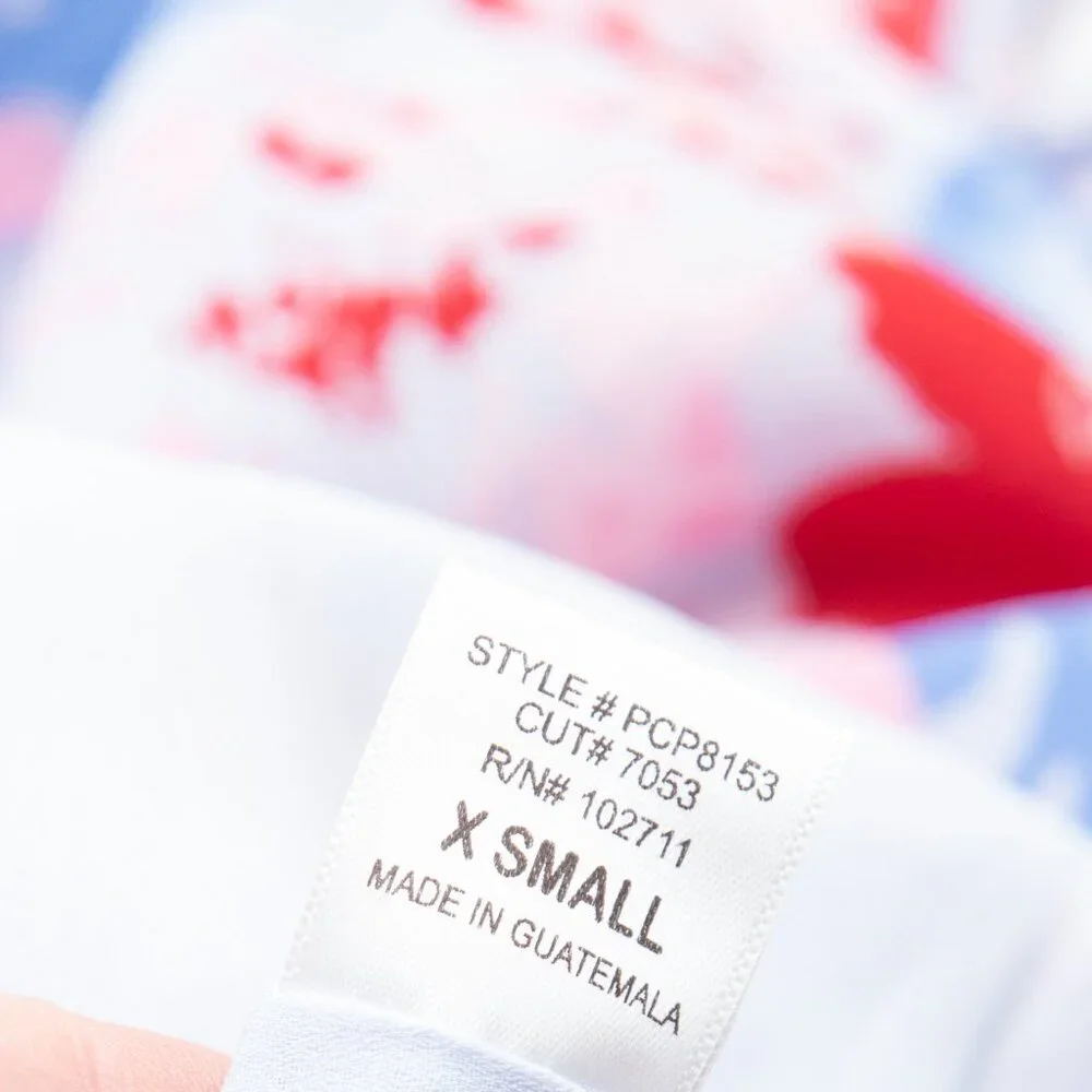 Gibson x Hi Sugarplum Mykonos Romper Abstract Floral Racerback Pink Blue XS New - Picture 6 of 8